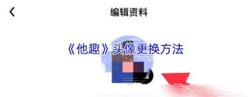 他趣如何更换头像