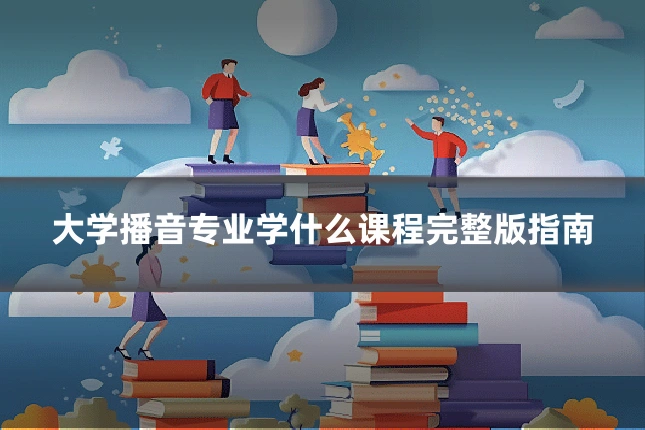 大学播音专业学什么课程完整版指南