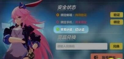 崩坏3实名认证