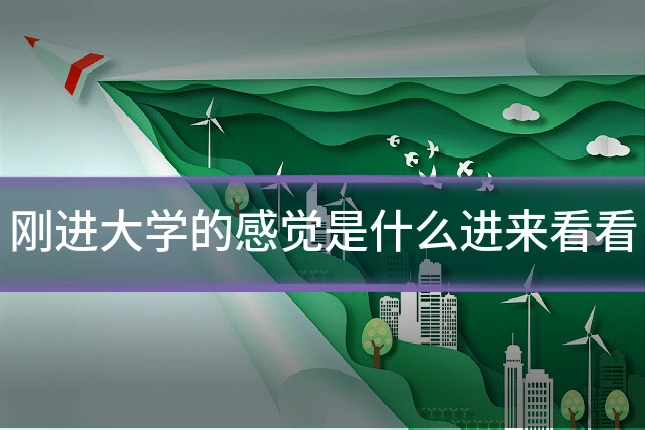刚进大学的感觉是什么进来看看