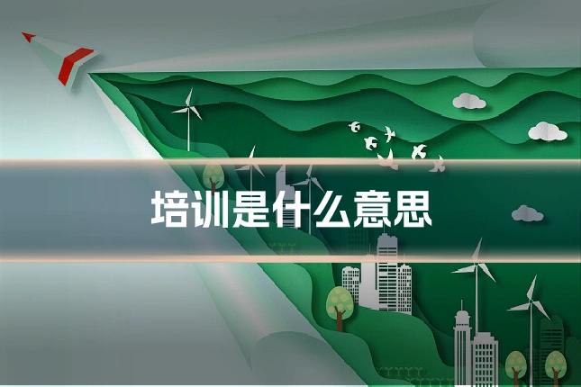 培训是什么意思