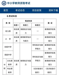 小学教师资格