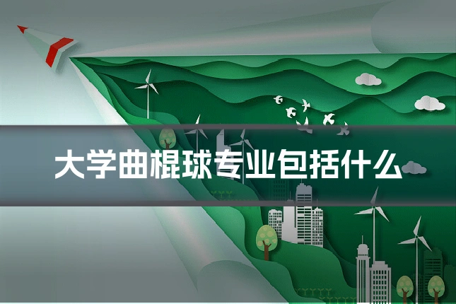 大学曲棍球专业包括什么