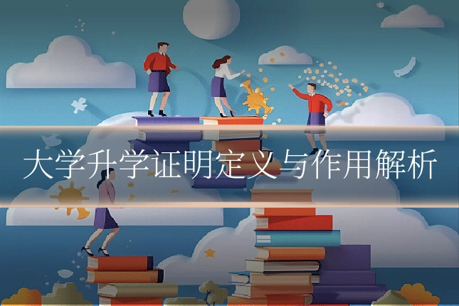 大学升学证明定义与作用解析
