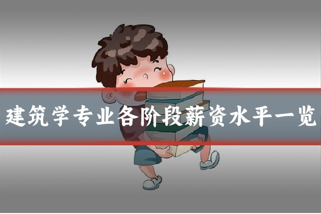 建筑学专业各阶段薪资水平一览