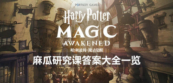 哈利波特麻瓜研究课题目答案总汇