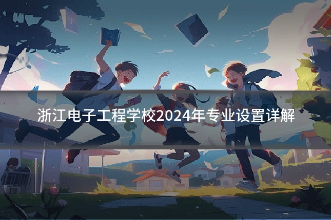 浙江电子工程学校2024年专业设置详解