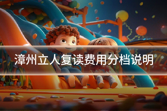 漳州立人复读费用分档说明