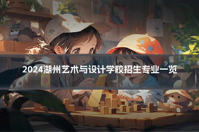2024湖州艺术与设计学校招生专业一览