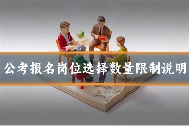 公考报名岗位选择数量限制说明