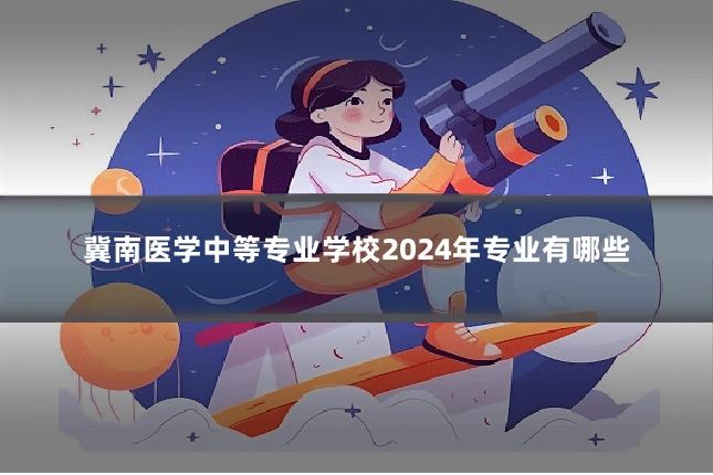 冀南医学中等专业学校2024年专业有哪些