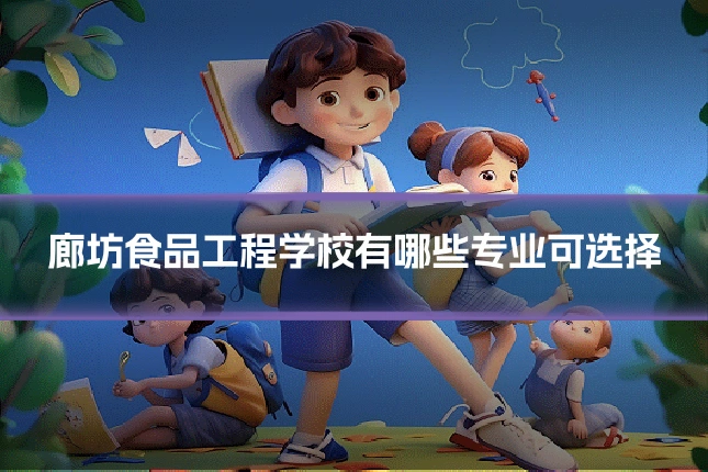 廊坊食品工程学校有哪些专业可选择