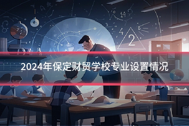 2024年保定财贸学校专业设置情况