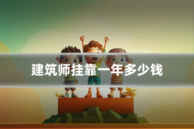 建筑师挂靠一年多少钱