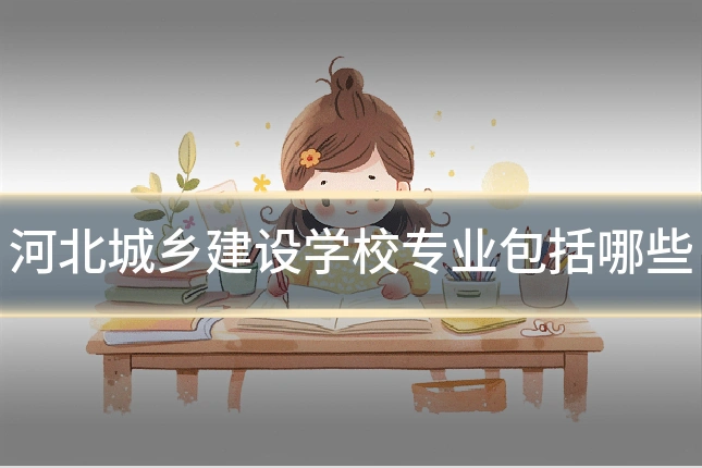 河北城乡建设学校专业包括哪些