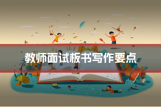 教师面试板书写作要点