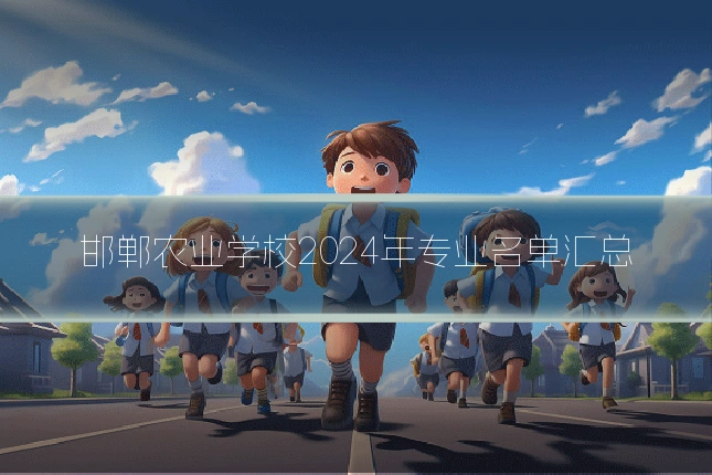 邯郸农业学校2024年专业名单汇总