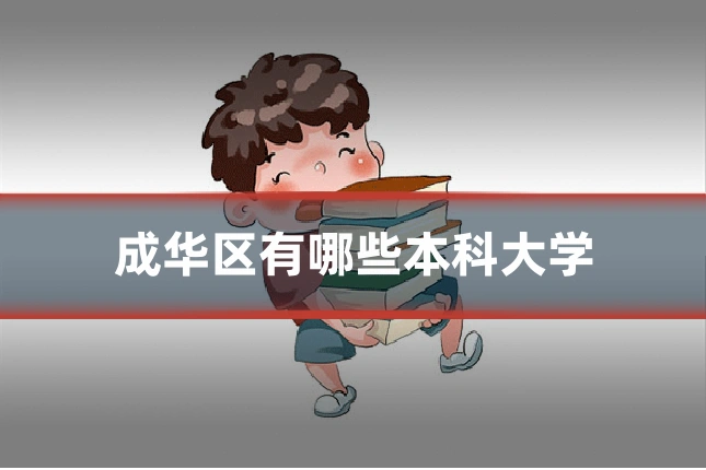 成华区有哪些本科大学
