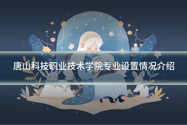 唐山科技职业技术学院专业设置情况介绍