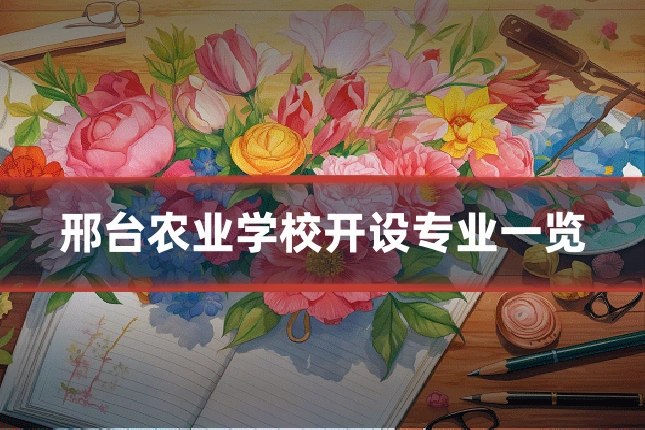 邢台农业学校开设专业一览