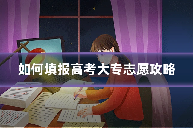 如何填报高考大专志愿攻略