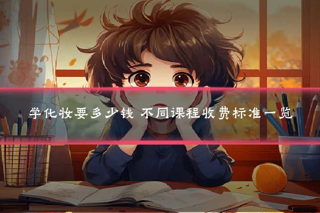 学化妆要多少钱 不同课程收费标准一览
