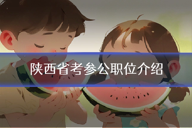 陕西省考参公职位介绍