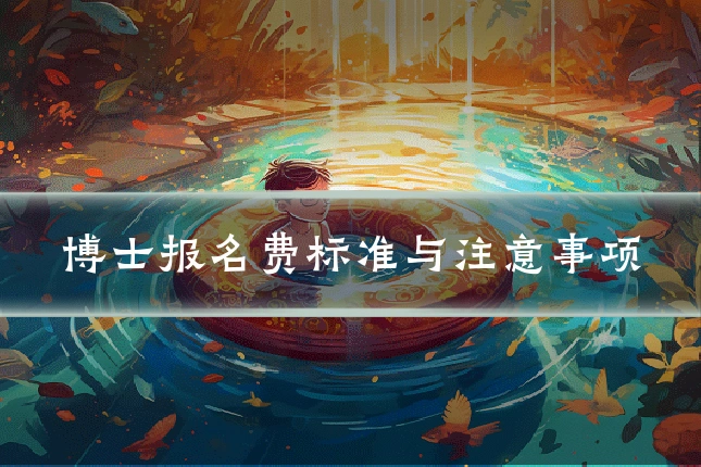 博士报名费标准与注意事项