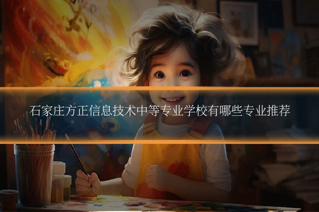 石家庄方正信息技术中等专业学校有哪些专业推荐