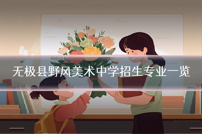 无极县野风美术中学招生专业一览