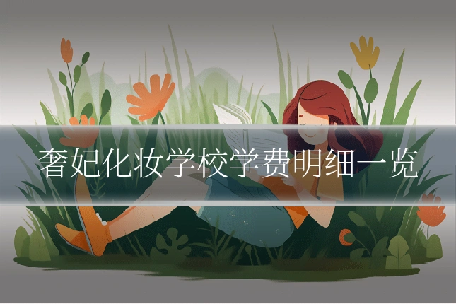 奢妃化妆学校学费明细一览