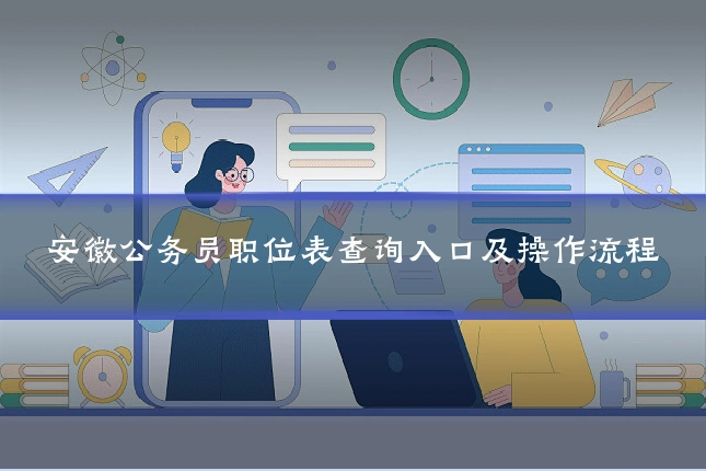 安徽公务员职位表查询入口及操作流程