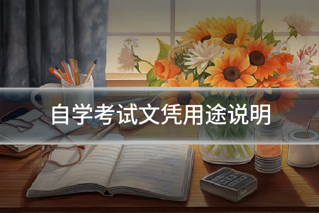 自学考试文凭用途说明