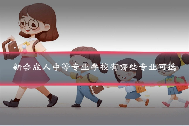 新会成人中等专业学校有哪些专业可选