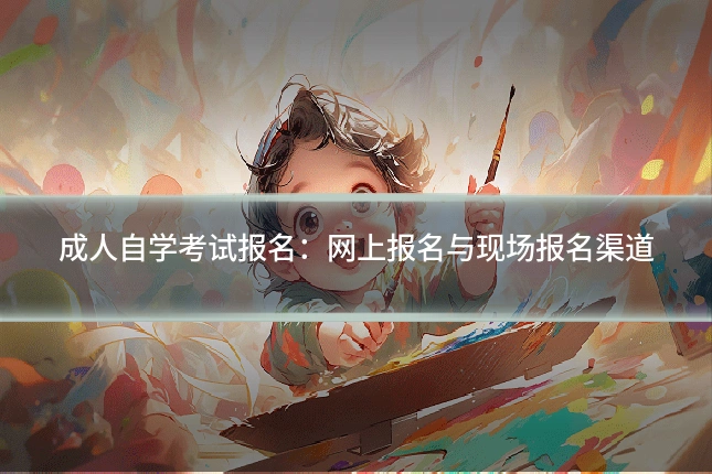 成人自学考试报名:网上报名与现场报名渠道