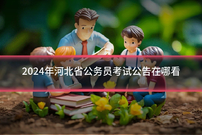 2024年河北省公务员考试公告在哪看