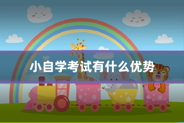 小自学考试有什么优势