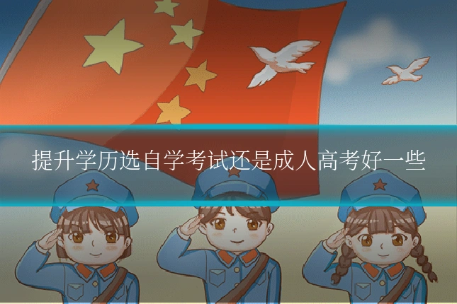 提升学历选自学考试还是成人高考好一些