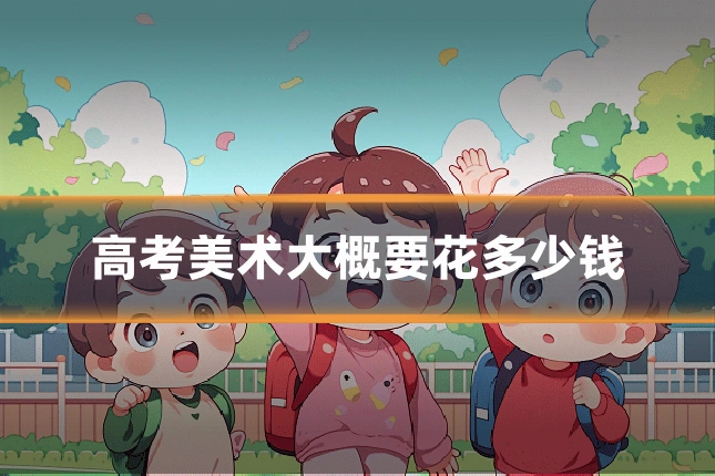 高考美术大概要花多少钱
