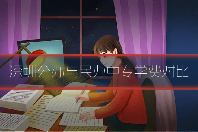 深圳公办与民办中专学费对比