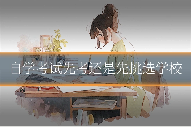 自学考试先考还是先挑选学校