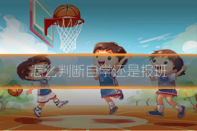 怎么判断自学还是报班