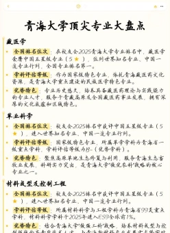 青海大学专业