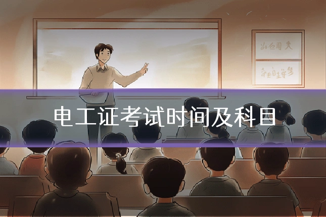 电工证考试时间及科目