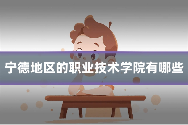 宁德地区的职业技术学院有哪些