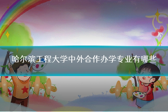 哈尔滨工程大学中外合作办学专业有哪些
