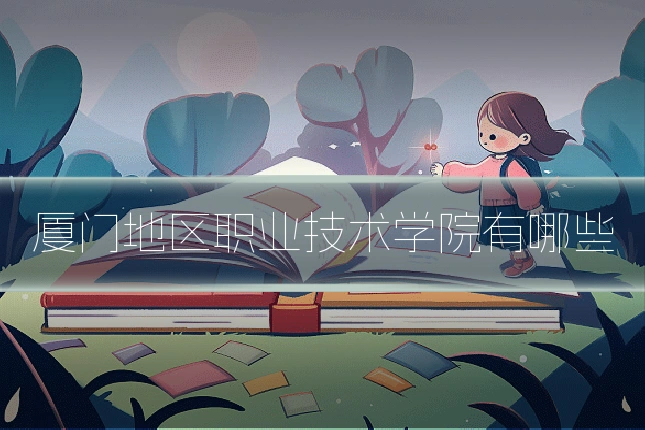 厦门地区职业技术学院有哪些