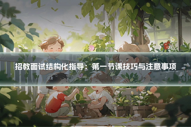 招教面试结构化指导:第一节课技巧与注意事项