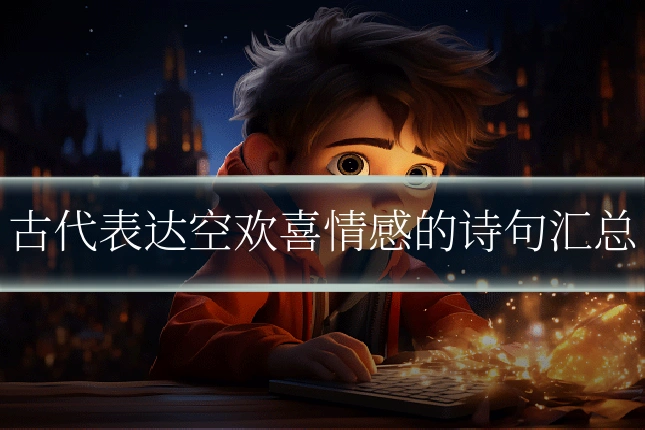 古代表达空欢喜情感的诗句汇总