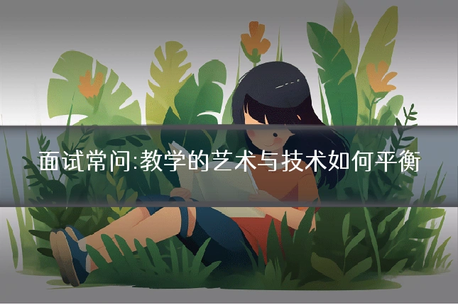 面试常问:教学的艺术与技术如何平衡
